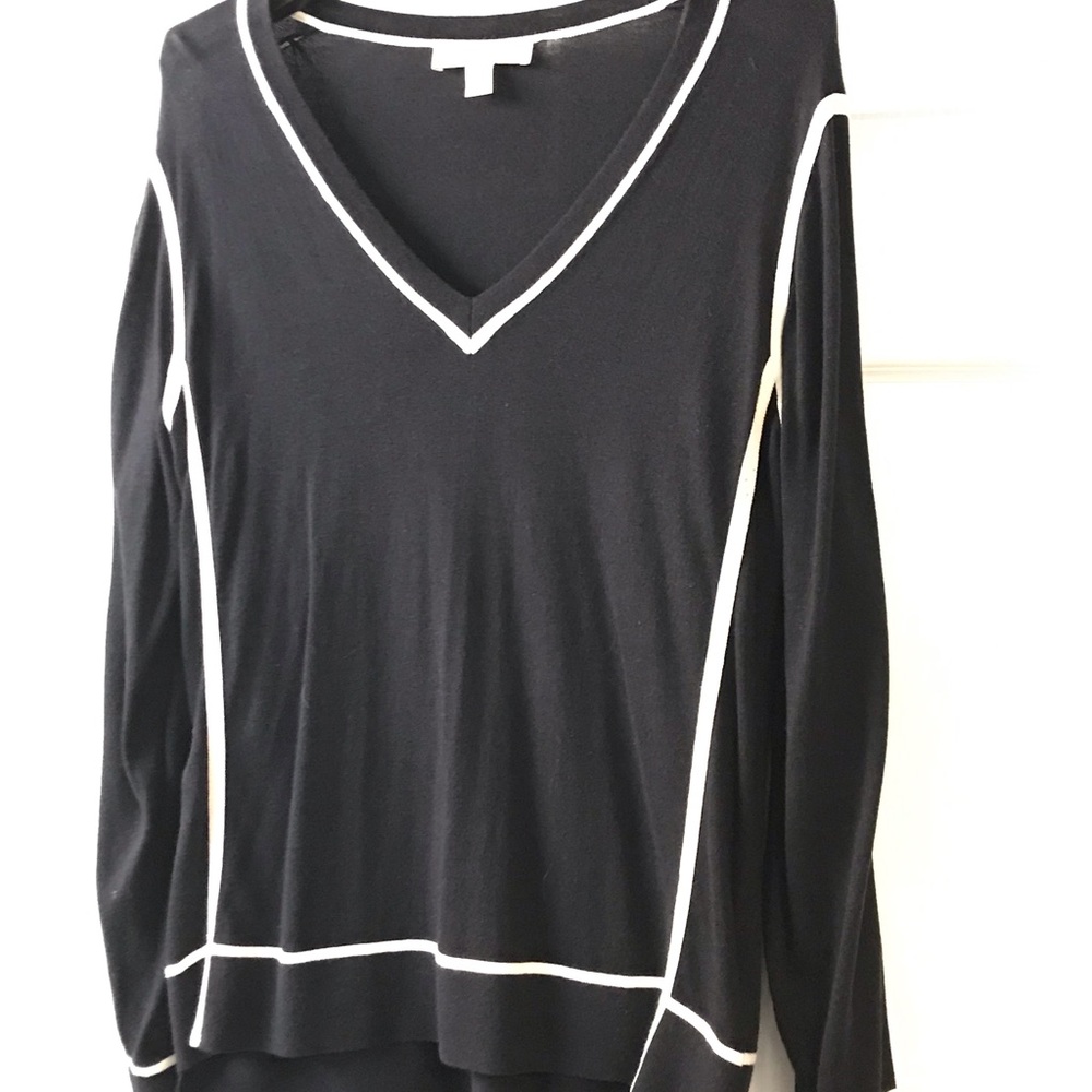 NEW Michael Kors V Neck Lined Sweater